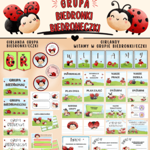 Grupa BIEDRONKI/BIEDRONECZKI - Pakiet startowy z motywem grupy