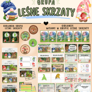 Grupa LEŚNE SKRZATY - Pakiet startowy z motywem grupy
