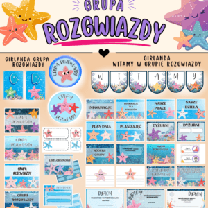 Grupa ROZGWIAZDY - Pakiet startowy z motywem grupy