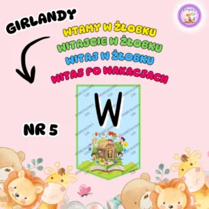 Witajcie w żłobku! – girlanda WZÓR NR 05