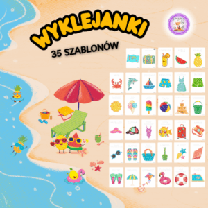 Lato – kreatywne szablony do wyklejania i uzupełniania pustych pól