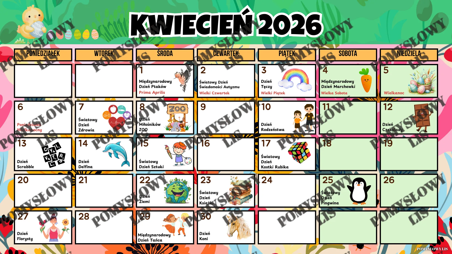 Kalendarz świąt nietypowych 2025/2026 (wersja klasyczna) - obrazek 4