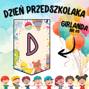 Dzień Przedszkolaka – girlanda WZÓR NR 05