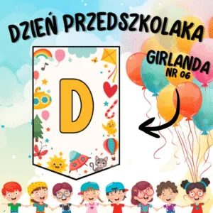 Dzień Przedszkolaka – girlanda WZÓR NR 06