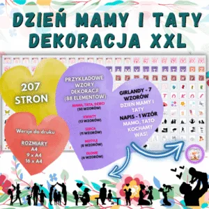 Dzień Mamy i Taty - dekoracja