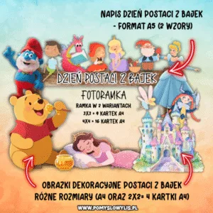 Dzień postaci z bajek - Fotoramka/fotobudka