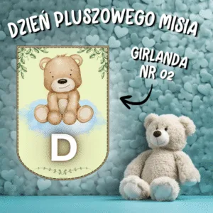 Dzień Pluszowego Misia – girlanda WZÓR NR 02