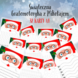Świąteczna Grafomotoryka z Mikołajem!