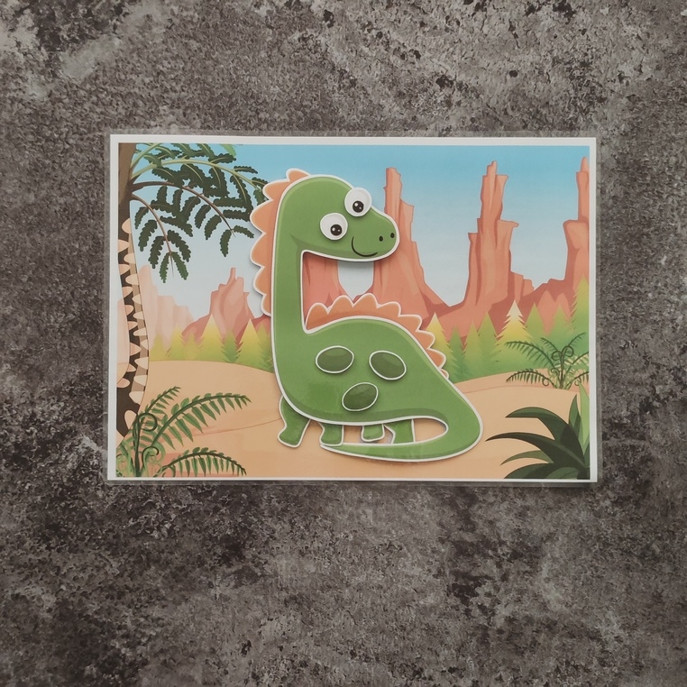 Dinozaur do składania – zestaw na rzepy 03