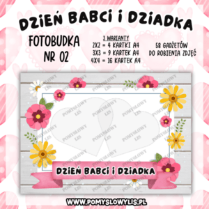 Dzień Babci i Dziadka - Fotoramka/fotobudka NR 02