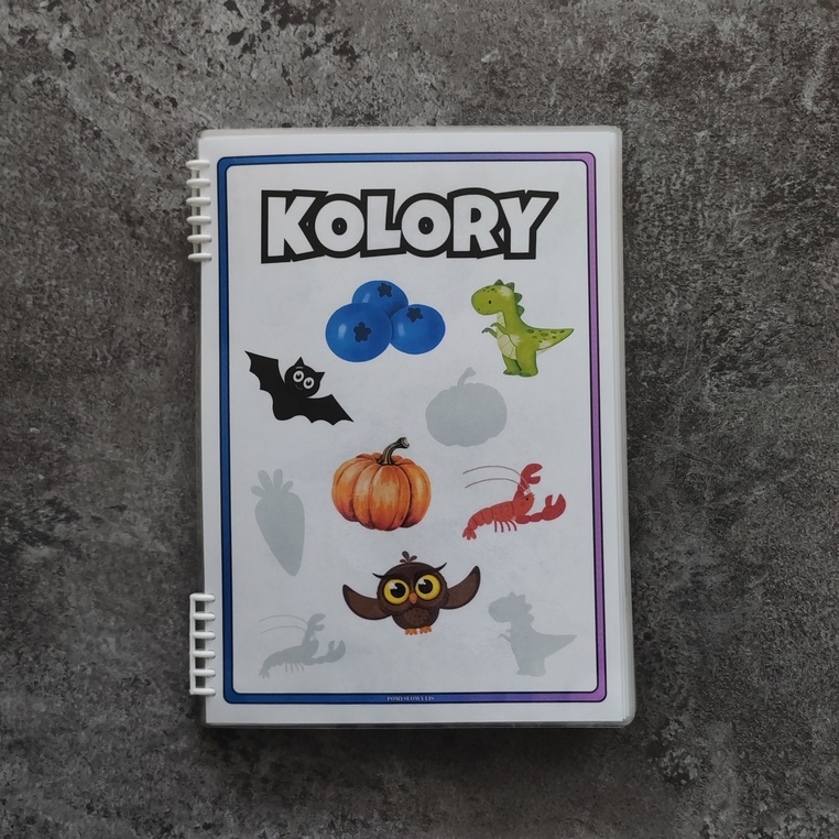 Książka na rzepy – Kolory | 11 plansz | 158 elementów