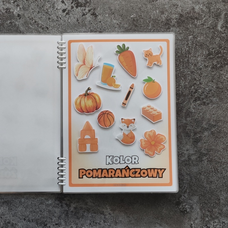 Książka na rzepy – Kolory | 11 plansz | 158 elementów - obrazek 8