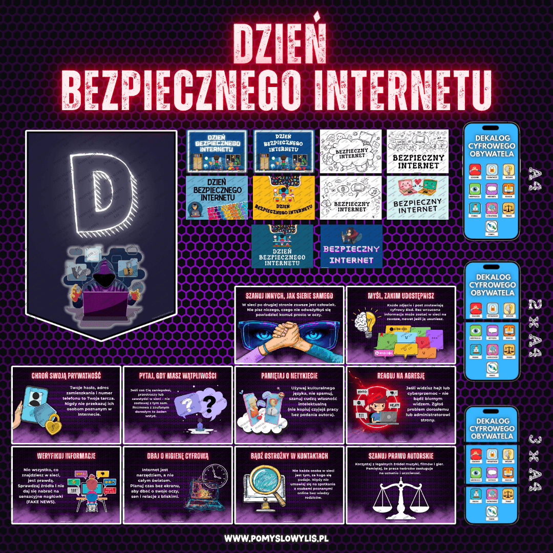 Dzień Bezpiecznego Internetu – pakiet edukacyjno-dekoracyjny