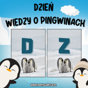 Dzień Wiedzy o Pingwinach – girlanda