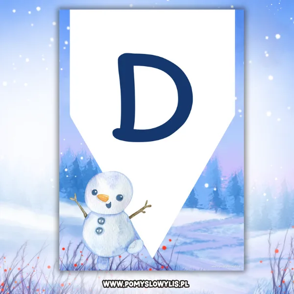 Dzień Bałwanka – girlanda - obrazek 2