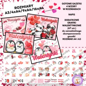 WALENTYNKI – pakiet dekoracyjny