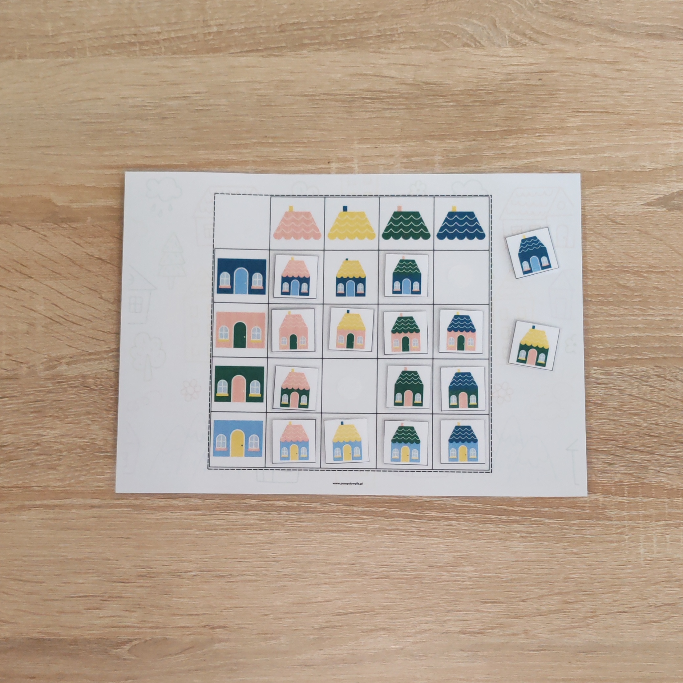 27 KRZ - Domki – dopasowywanie – karta na rzepy - obrazek 4