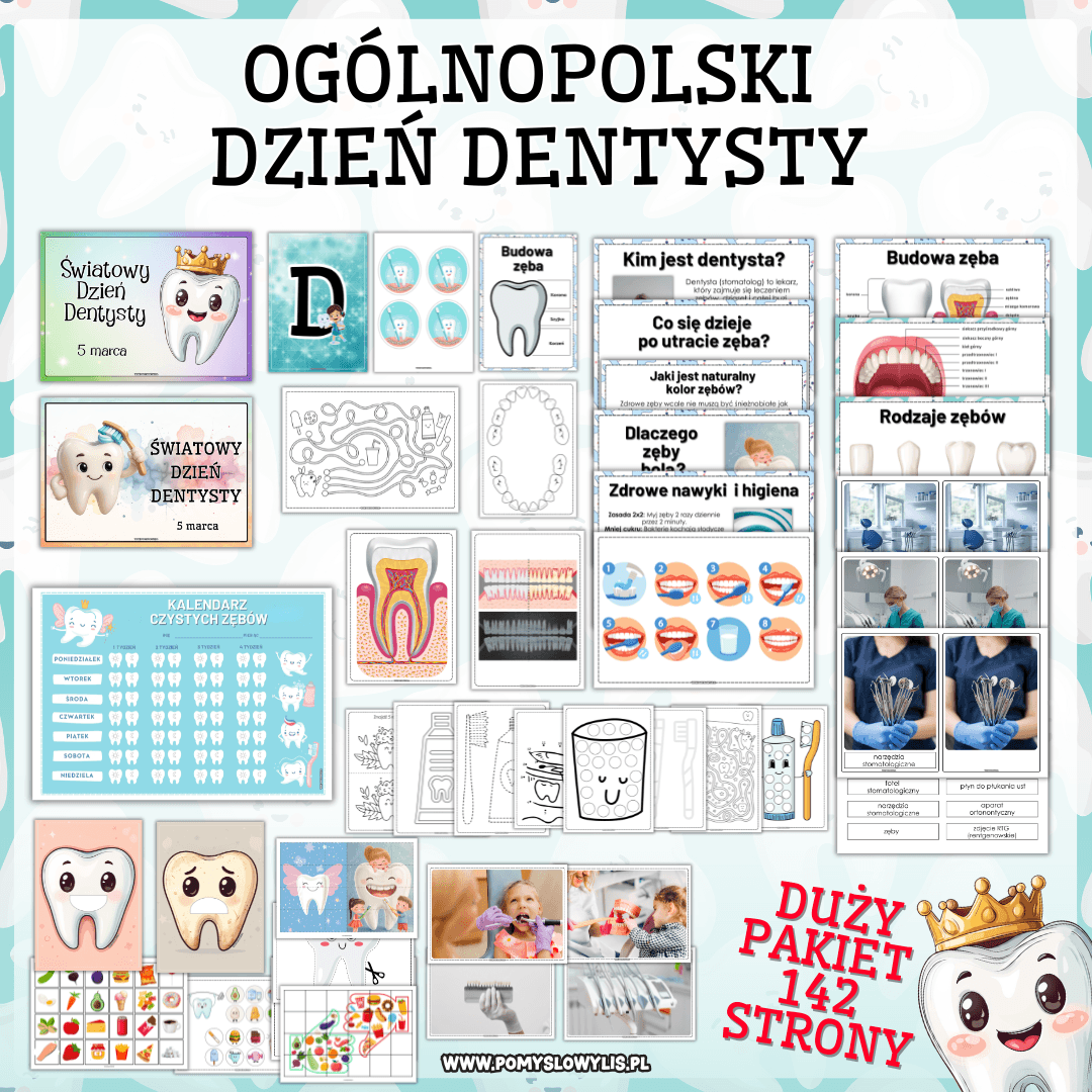Ogólnopolski Dzień Dentysty – duży pakiet edukacyjny | 142 strony