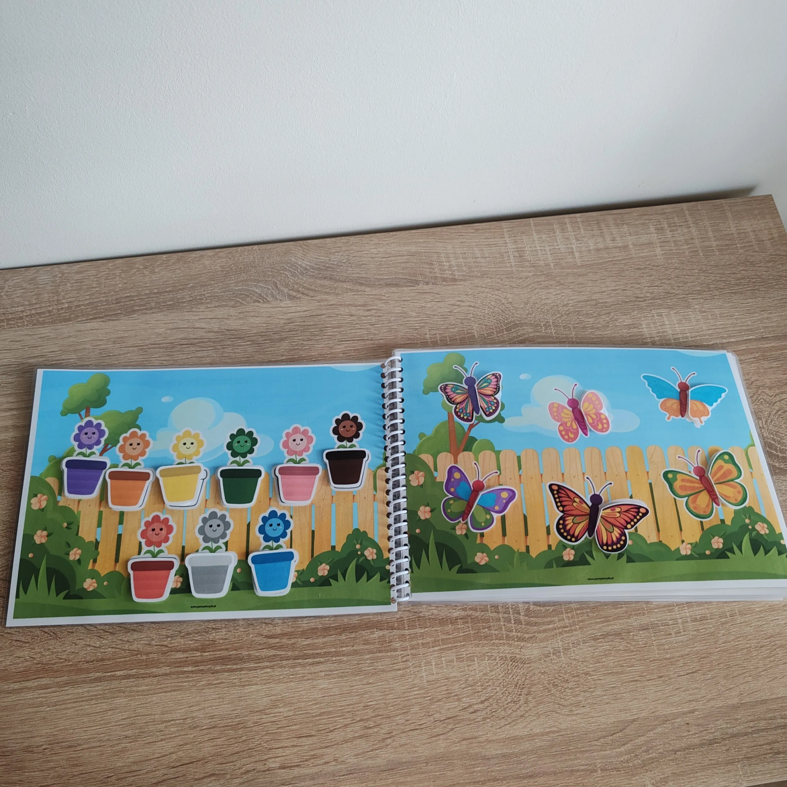 Książeczka edukacyjna na rzepy – WIOSNA | 14 stron - obrazek 3