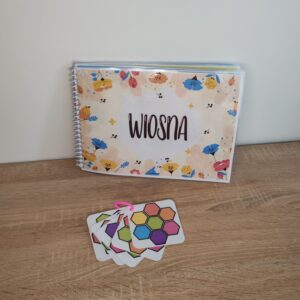 Książeczka edukacyjna na rzepy – WIOSNA | 14 stron