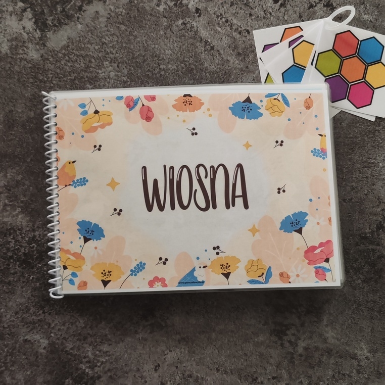 Książka na rzepy – Wiosna | 14 stron