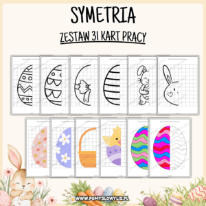 Wielkanoc – symetria | 31 kart pracy