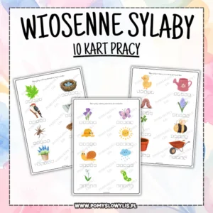 Wiosenne sylaby | 10 kart pracy