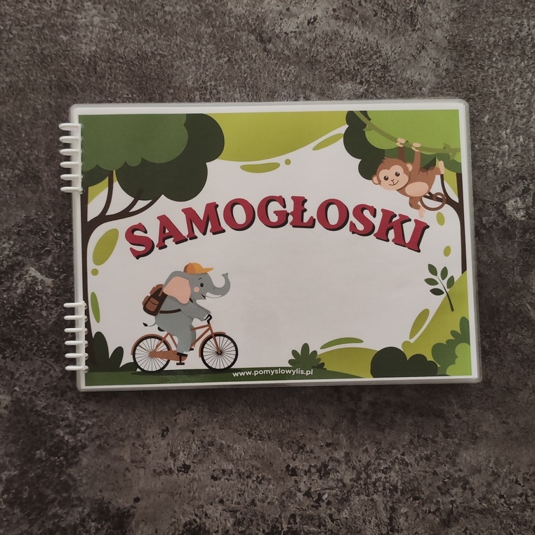 Książka na rzepy – Samogłoski | 10 stron
