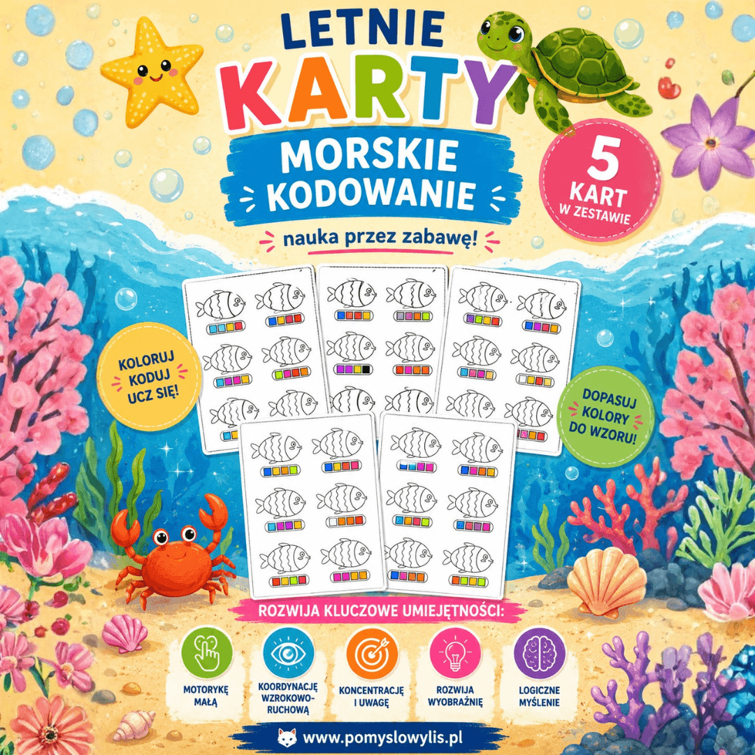 Letnie Karty – Morskie kodowanie