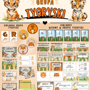 Grupa TYGRYSKI - Pakiet startowy z motywem grupy