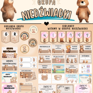 Grupa NIEDŹWIADKI - Pakiet startowy z motywem grupy