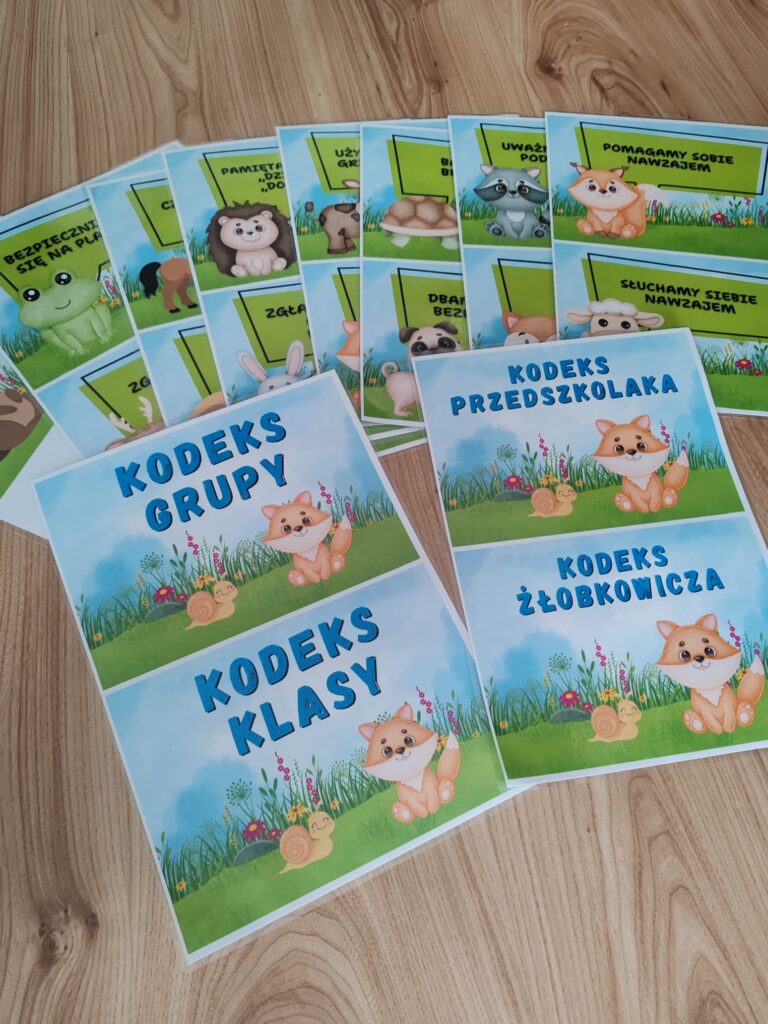 KODEKS GRUPY • KLASY • PRZEDSZKOLAKA • ŻŁOBKOWICZA (LAMINOWANY)
