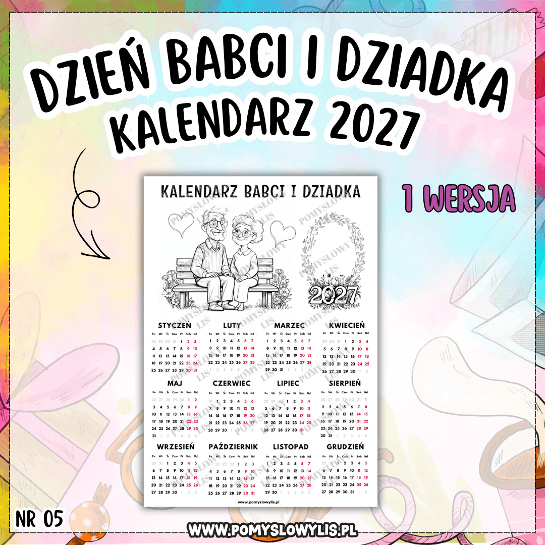 Kalendarz Babci i Dziadka 2027 - NR 05