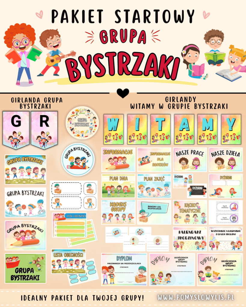 Grupa BYSTRZAKI - Pakiet startowy z motywem grupy