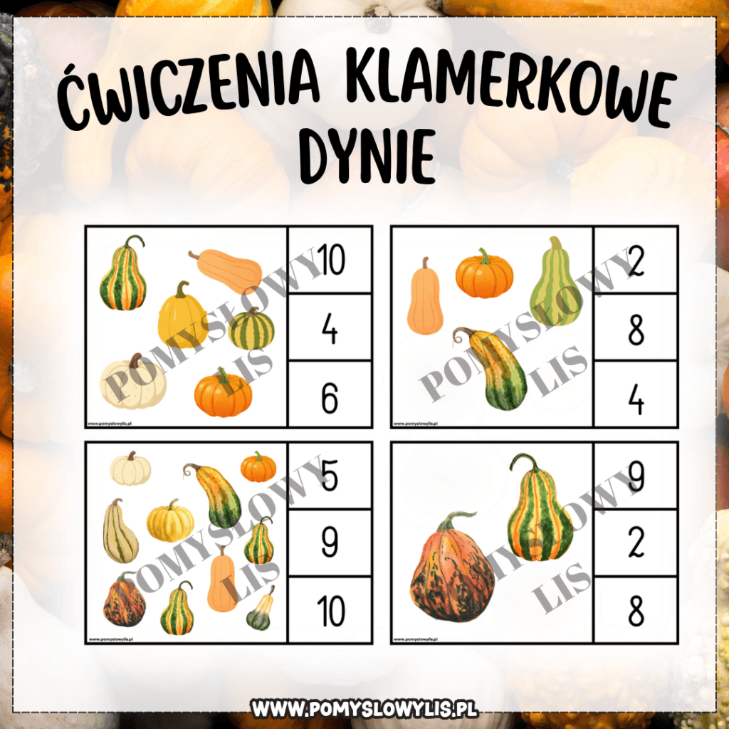ĆWICZENIA KLAMERKOWE – DYNIE