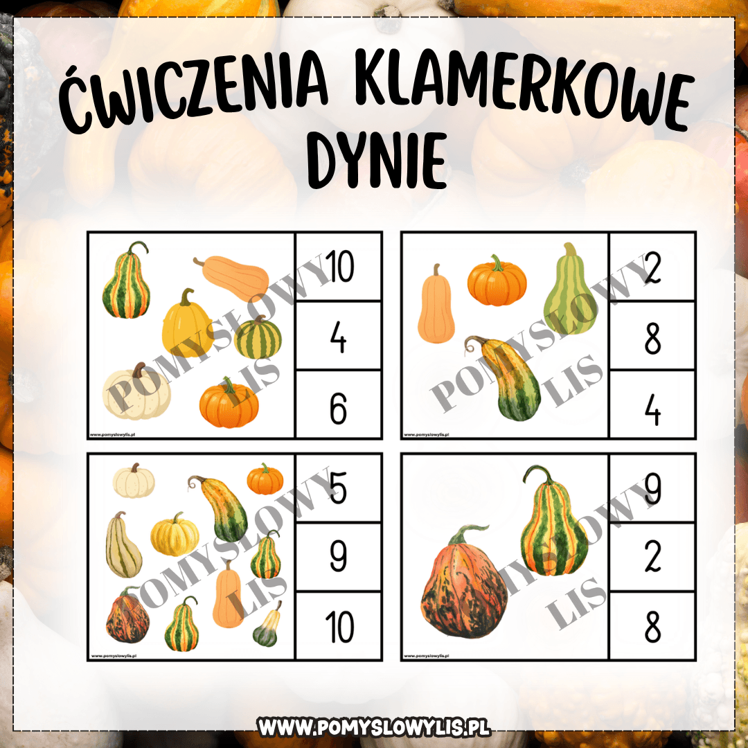 ĆWICZENIA KLAMERKOWE – DYNIE