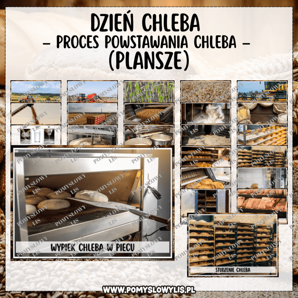 DZIEŃ CHLEBA - PROCES POWSTAWANIA CHLEBA (PLANSZE)