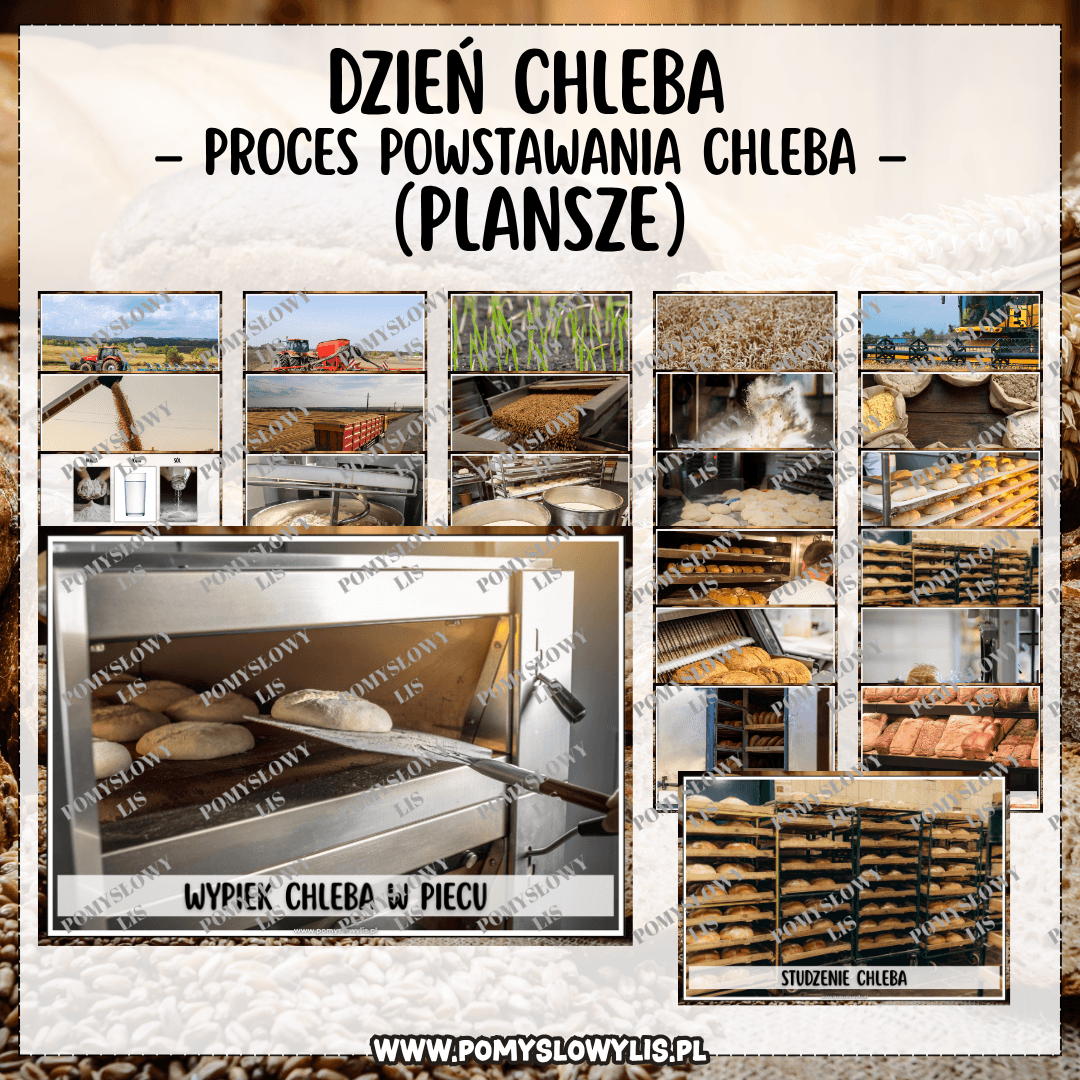 DZIEŃ CHLEBA - PROCES POWSTAWANIA CHLEBA (PLANSZE)