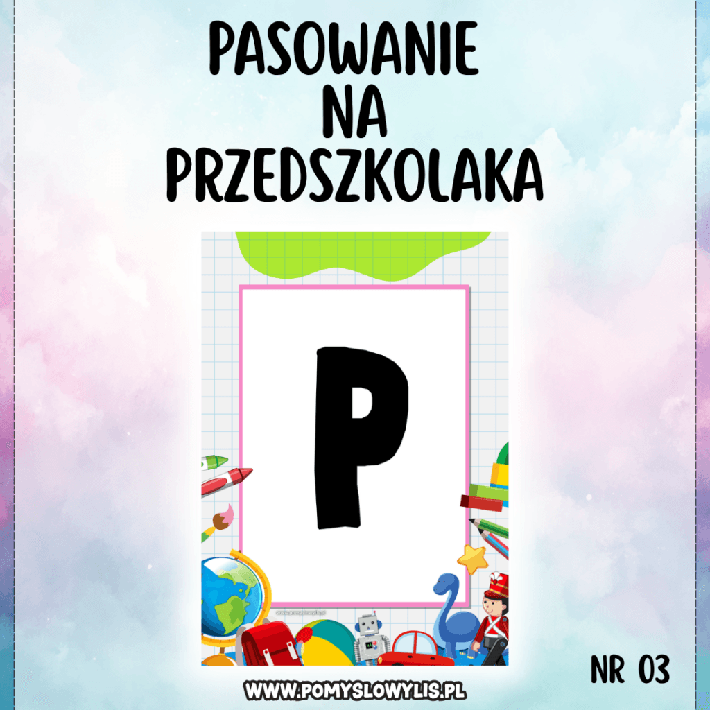Pasowanie na przedszkolaka – girlanda NR 03